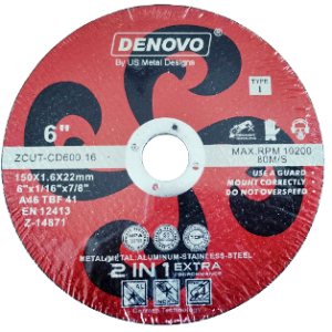 ZCUT-CD600.12 DENOVO 6in Cutting Discs 10pk