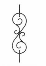 BF112 Forged Steel Scroll Baluster -Round Material