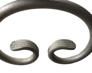 AC001B Round Mat Aluminum C-Scroll-Medium