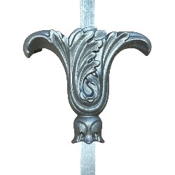 AFL-233 Die Cast Aluminum 5/8" Floral Picket Insert