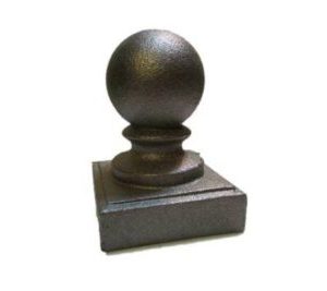 CP117 - Cast Iron Ball Cap Fits 1.25in Square