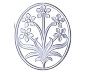 ABL367 Cast Aluminum Floral Panel