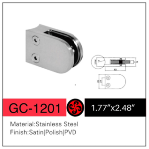 GC-1201 Stainless Steel Glass Clamp