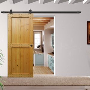 DBRNS-A02 -Black Barn Door Slider Set