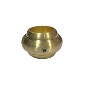 RCZ-58B Round Zinc Brass Plated Collar Fits 5/8in