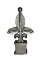 SP434-AL Fleur-de-lis With Ball Tip