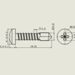 3/4" Pan Head Self tap Screw