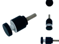 Angles Matt Black Glass Clamp